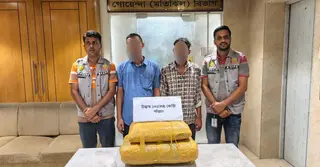১৩ কেজি গাঁজাসহ দুই মাদককারবারিকে গ্রেপ্তার করেছে ডিবি